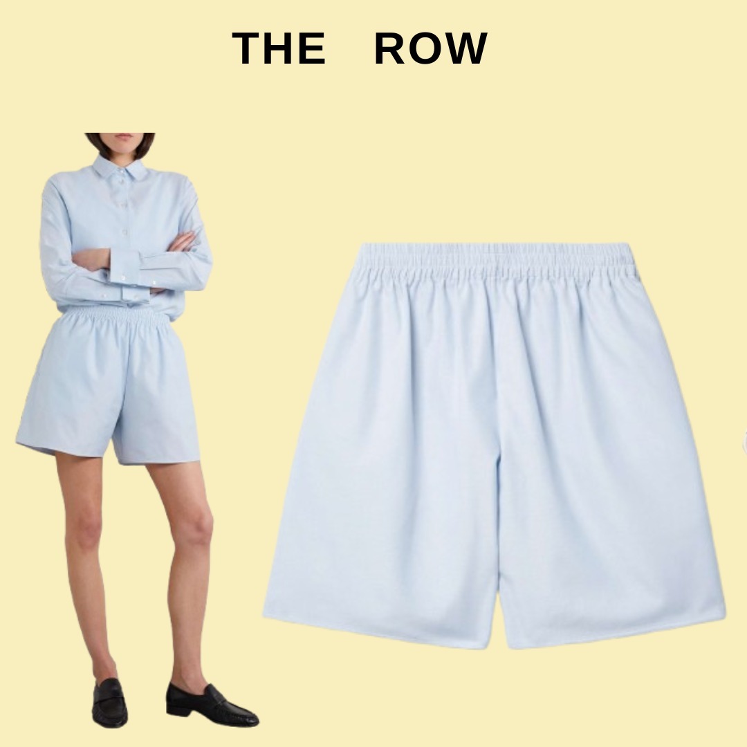 THE ROW コットン ショートパンツ【関税なし】