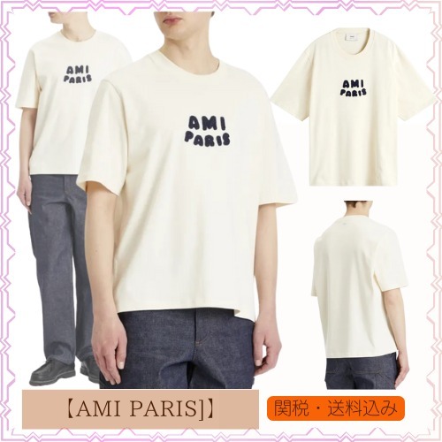 【AMI PARIS】AMI パリ アミ パリ ジャージー Tシャツ