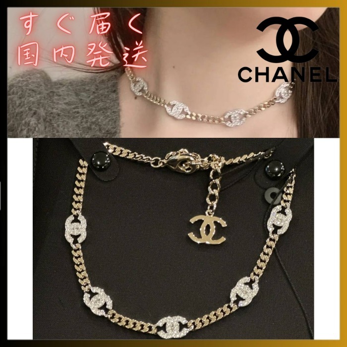 【ゴージャスにCCマークが煌めく】CHANEL チョーカー