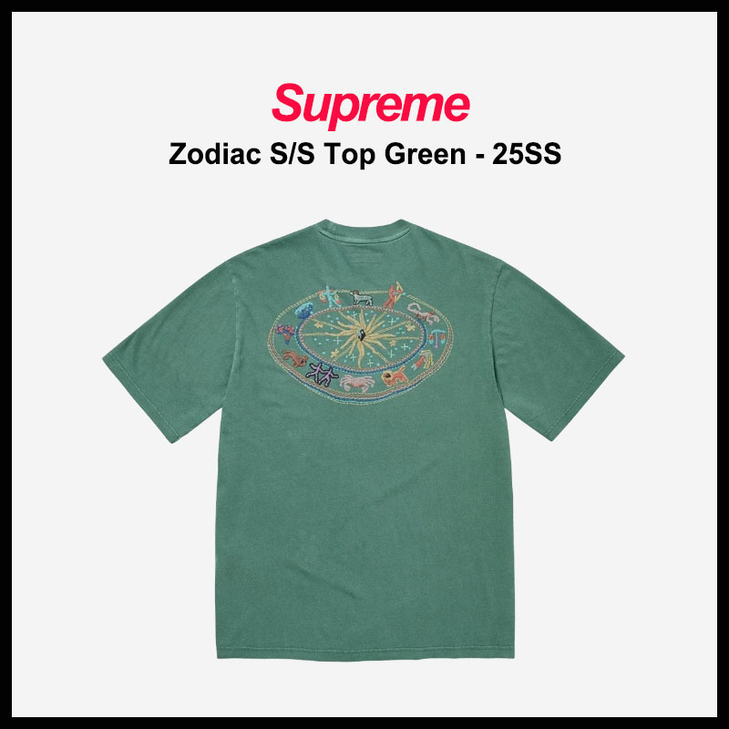 【SUPREME】ZODIAC SS TOP GREEN 25SS
