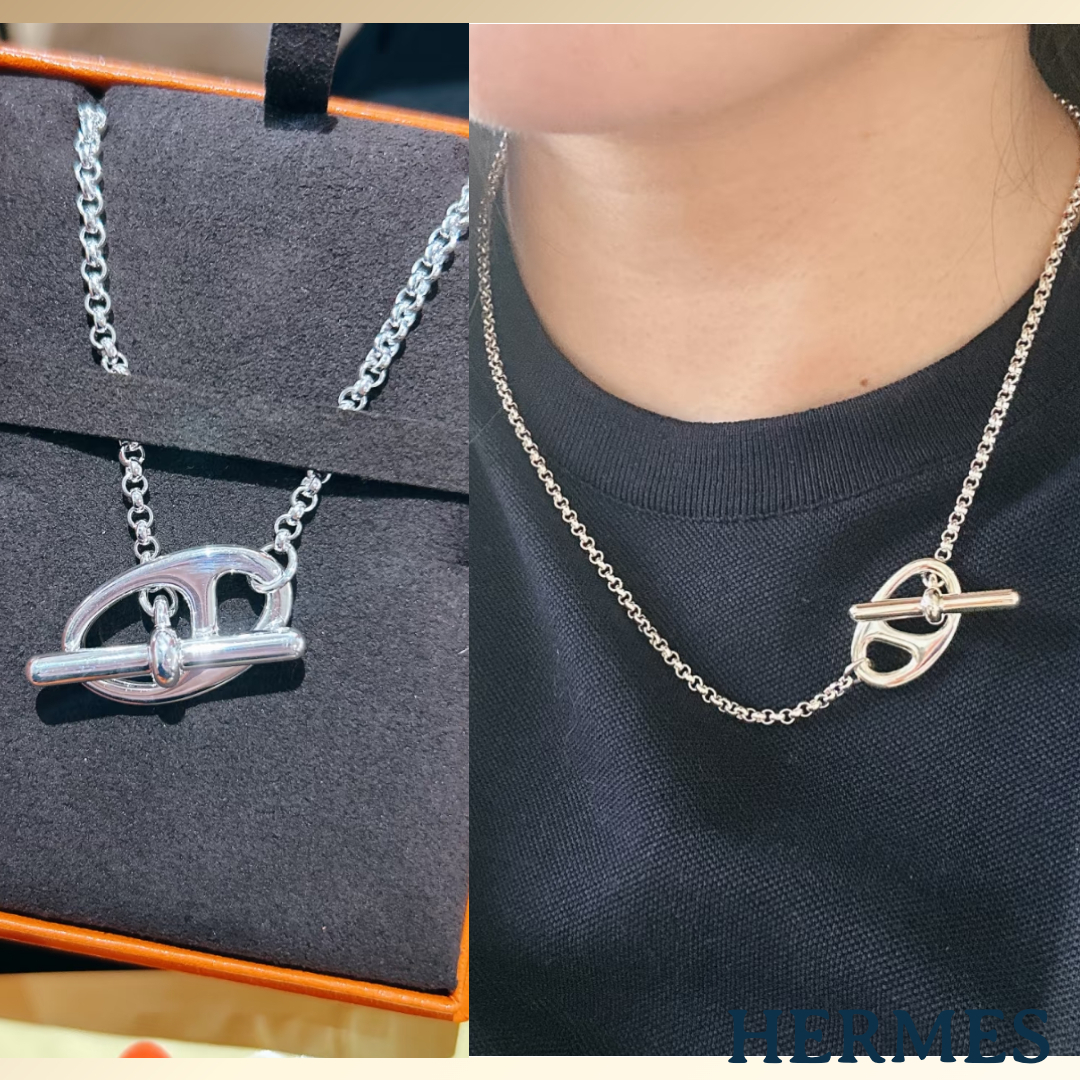 入手困難アイテム《HERMES》Chaine d'ancre Punk necklace
