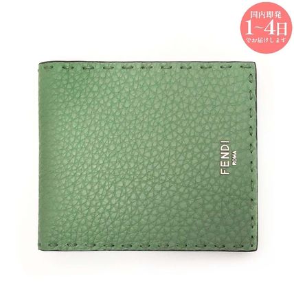 グリーン（緑）系 FENDI(フェンディ) 折りたたみ財布(メンズ