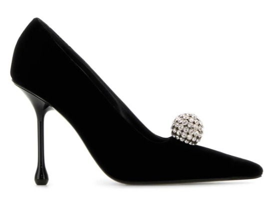 ◆正規品・新品◆Jimmy Choo Black Velvet Orb Pumps