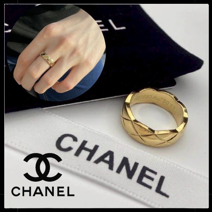 【極上の輝き☆】CHANEL ココクラッシュリング イエローゴールド