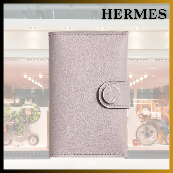 【Evercolor /Mauve Pale】HERMES カードケース R.M.S