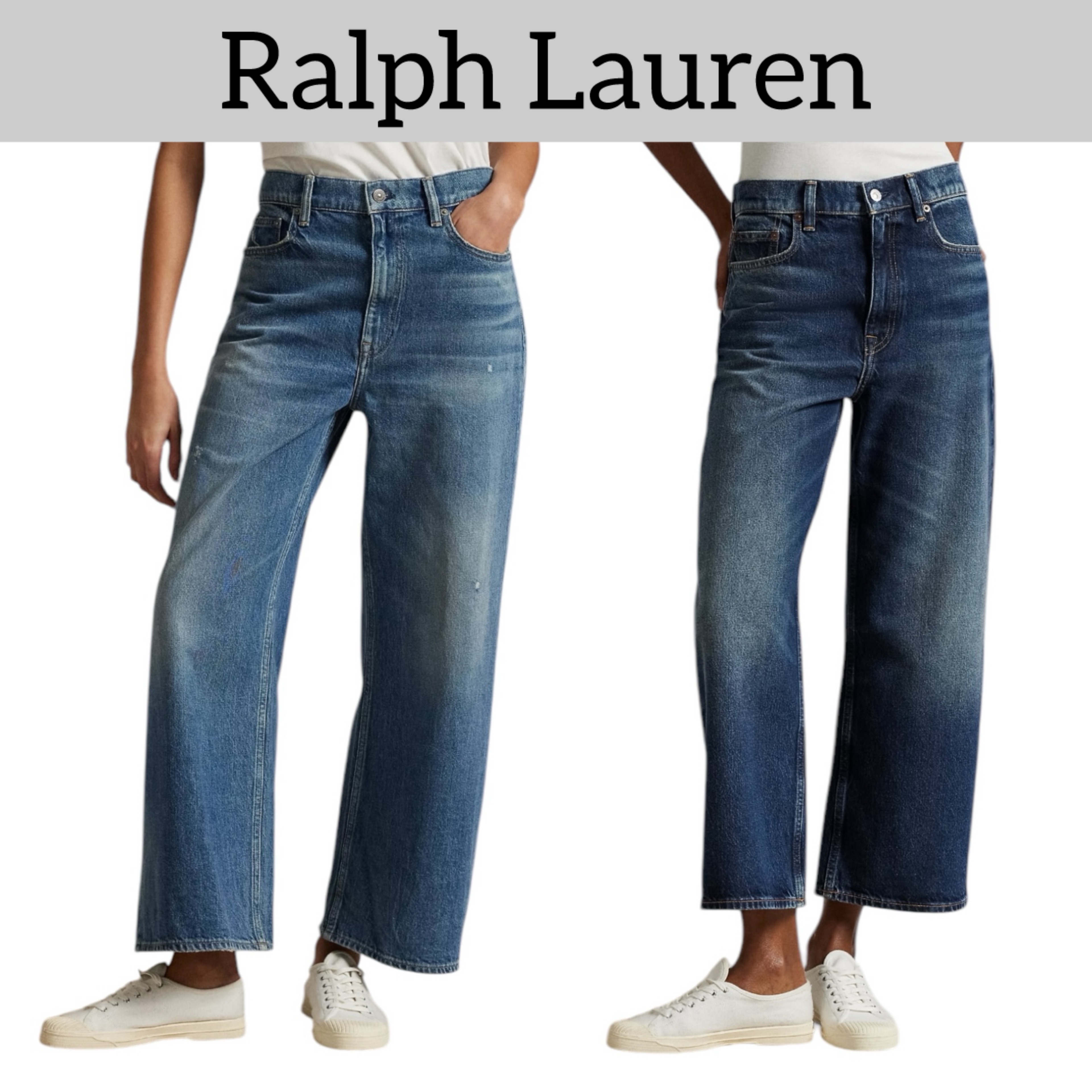 POLO RALPH LAUREN★ワイドレッグ クロップジーンズ ハイライズ