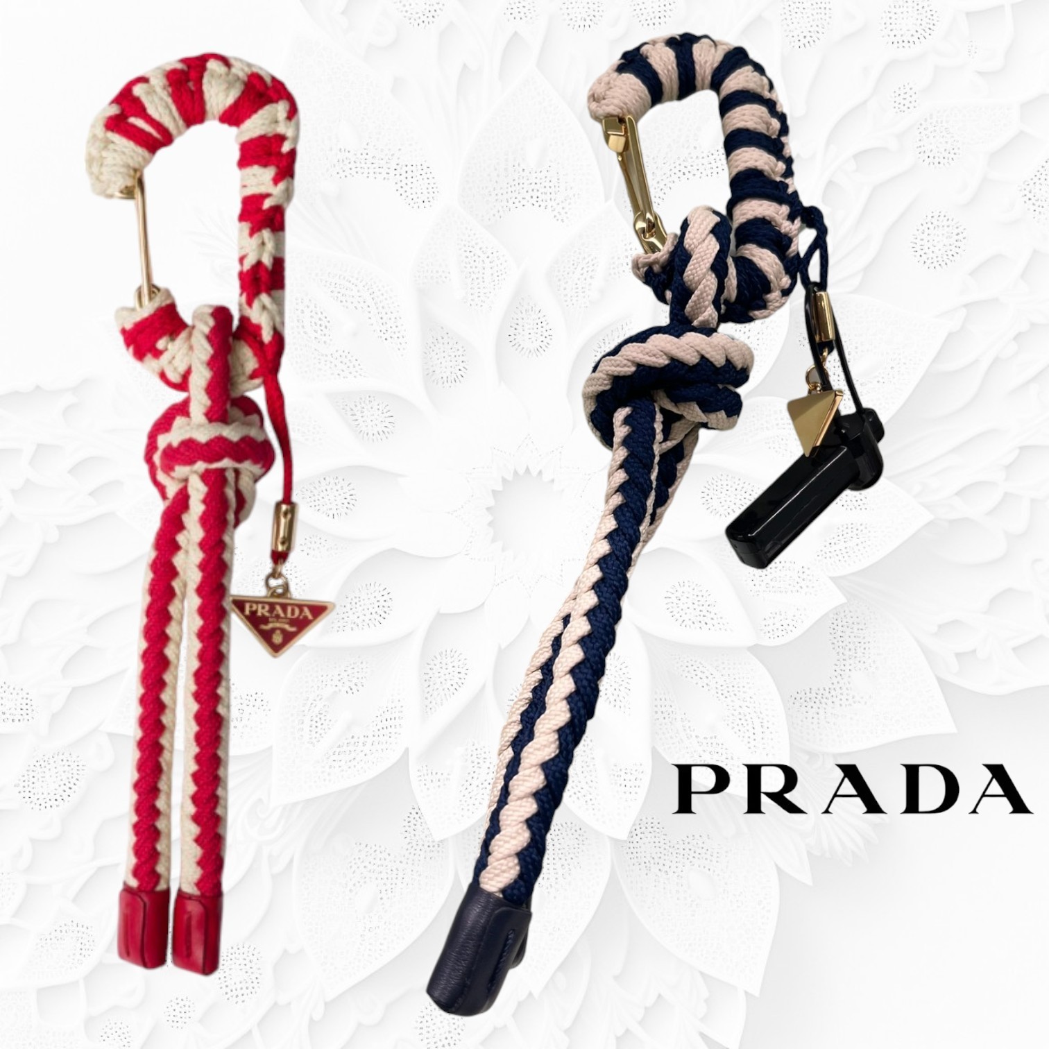 【入手困難・希少カラー】☆PRADA☆コード バッグペンダント