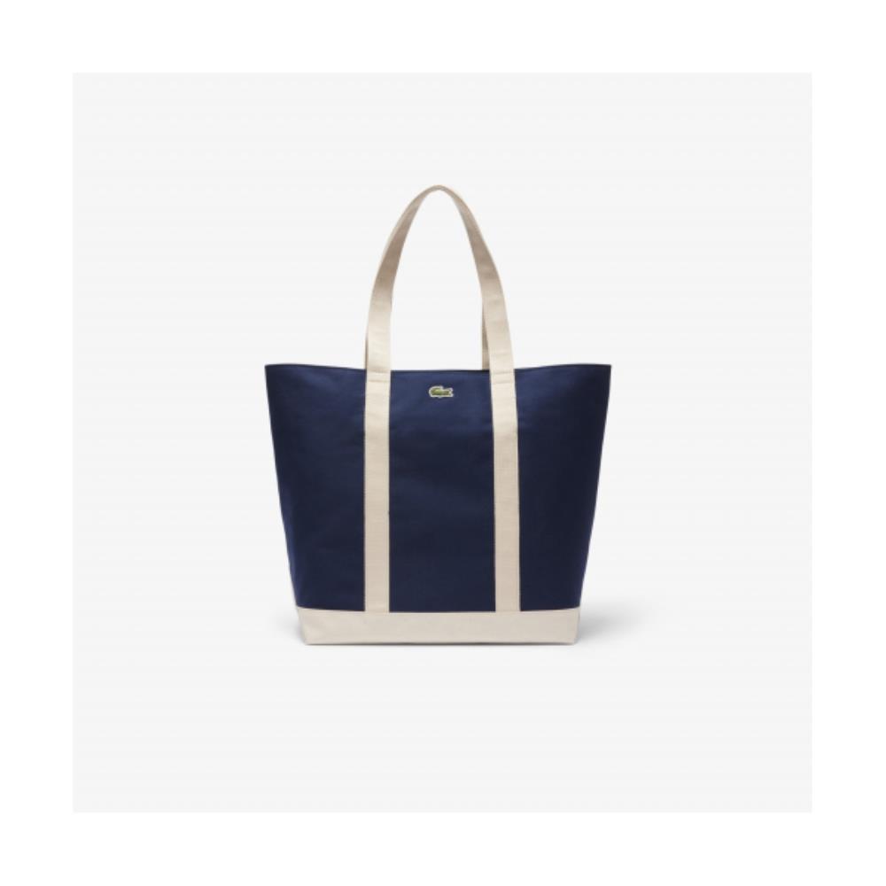 ★LACOSTE★ Women's Roland Garros Top Zip Tote Navy NF4943R5