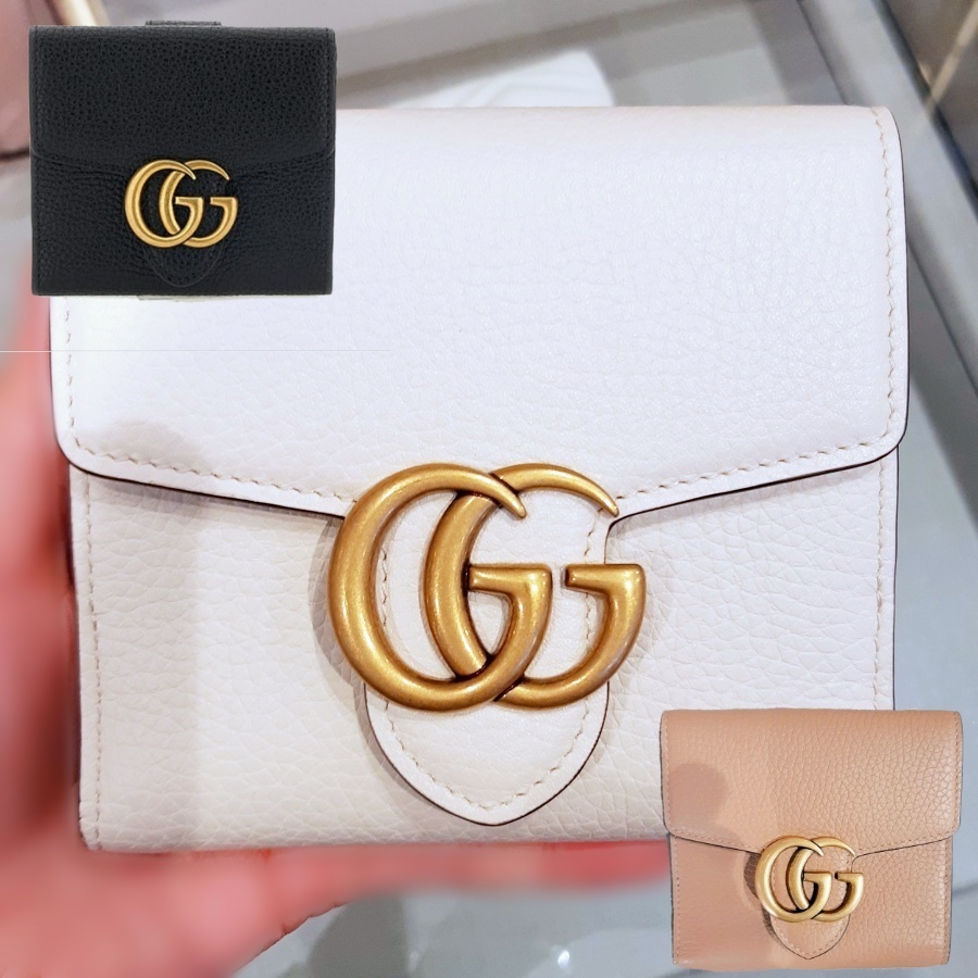 【セール】グッチ☆GG マーモント レザー 二つ折り財布☆782749