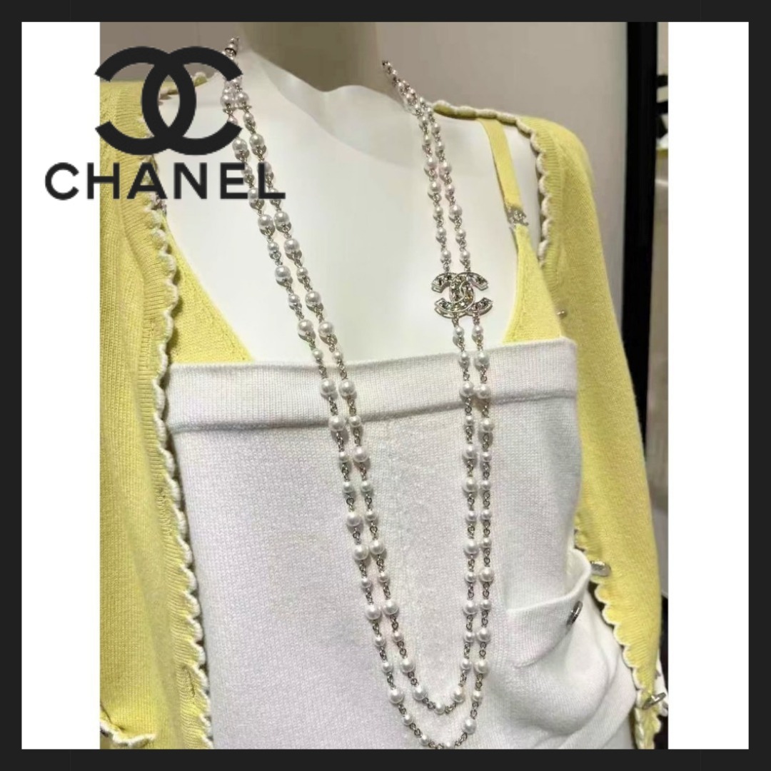【首元を華やかに＊】CHANEL ロング ネックレス