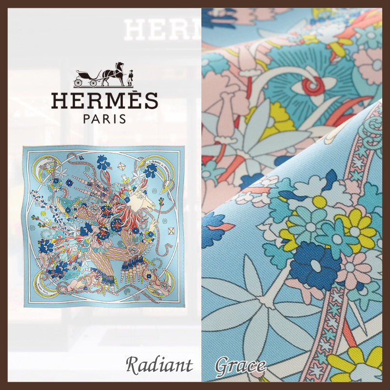 《コーデを華やかに彩る♪》HERMES ガヴロッシュ 45 《春の舞》