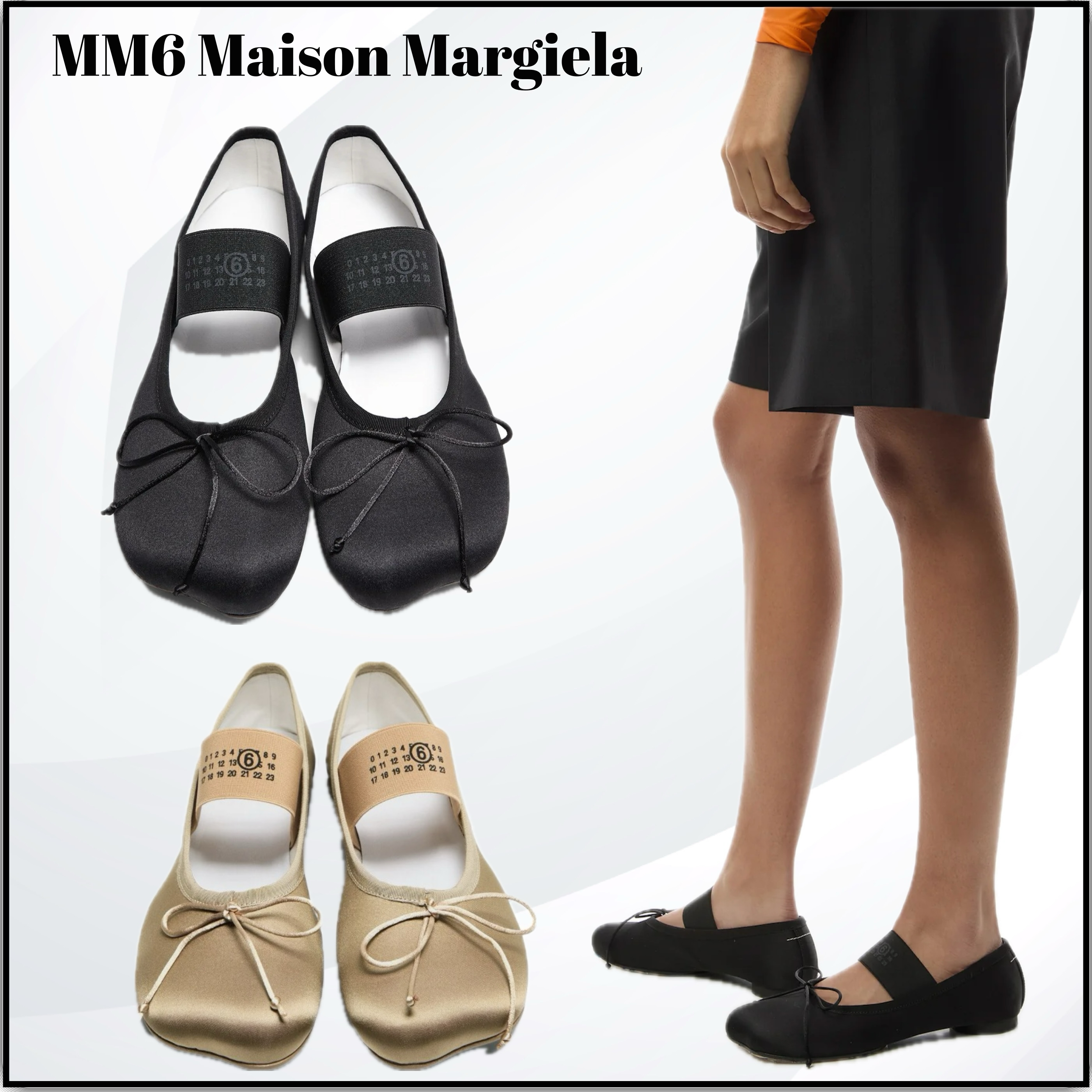 SALE ◆ MM6 ◆ ANATOMIC BALLET バレエ フラット シューズ ◆