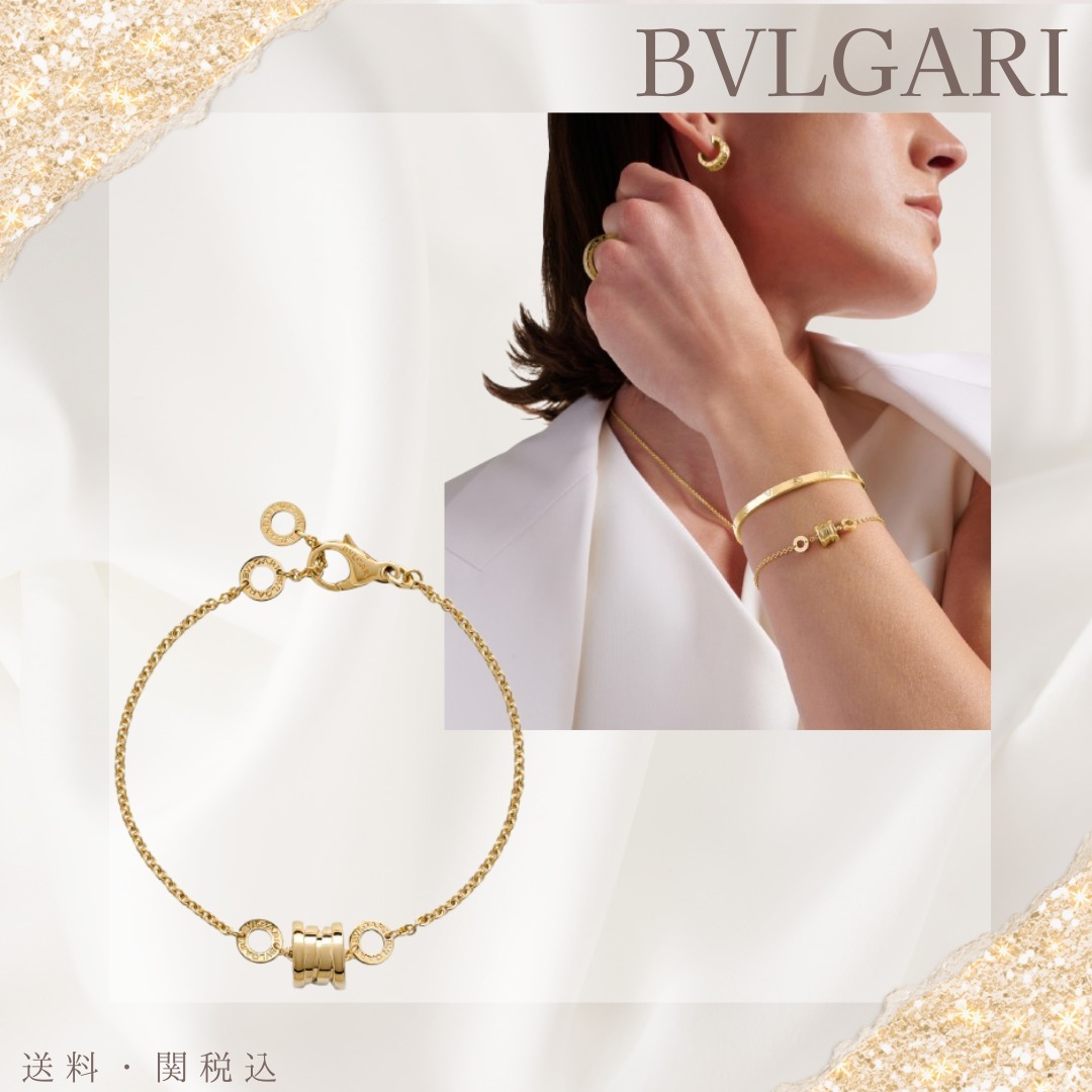 送料関税込【BVLGARI】B.zero1 18K ゴールドブレスレット