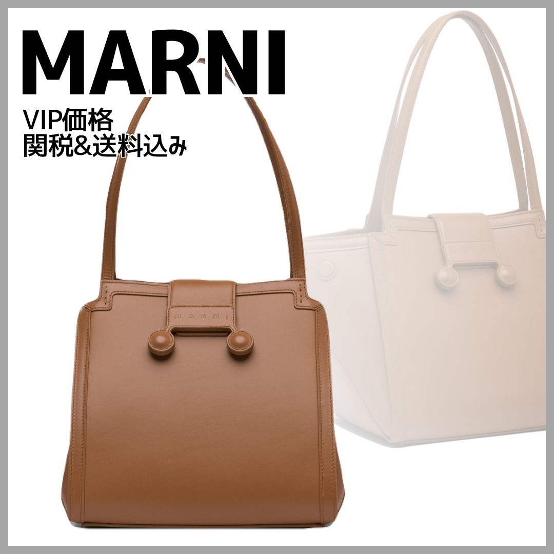 国内発送☆送関込【MARNI】レザー製ミニRiviera バッグ