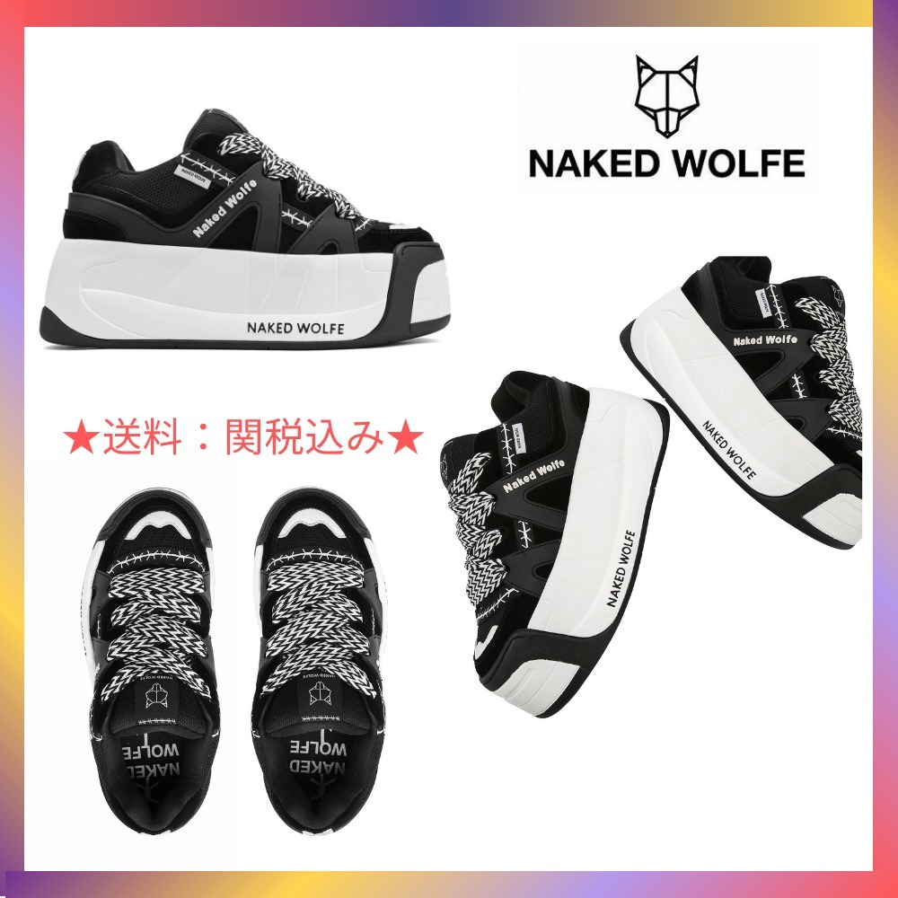 ★追加料金内★Naked Wolfe スライダー 7cm 厚底スニーカー