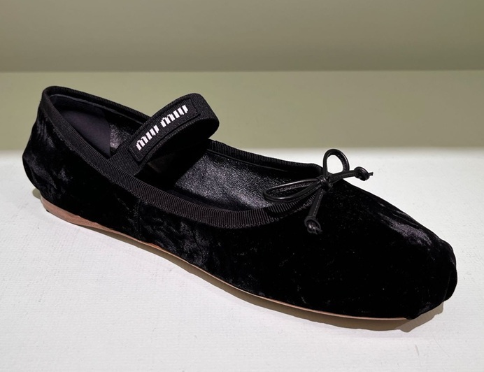 MIU MIU 5F94D_849_0002 VELVET BALLERINA