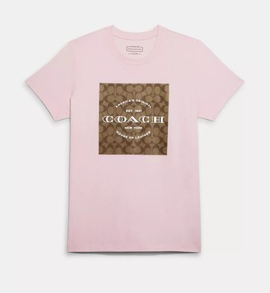 送料無料の通販 ピンク系 Coach(コーチ) Tシャツ・カットソー(レディース トップス