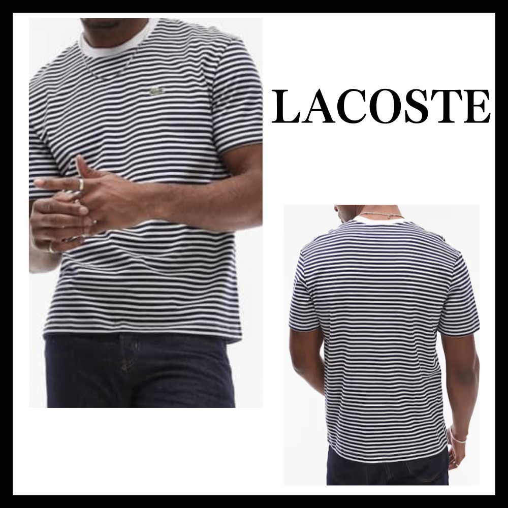 ♦ LACOSTE ♦ ネイビー・ホワイト ボーダーTシャツ