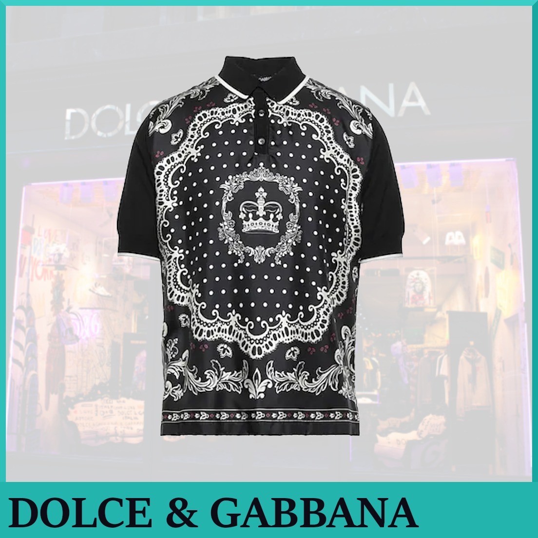DOLCE&GABBANA★ドット柄ポロシャツ