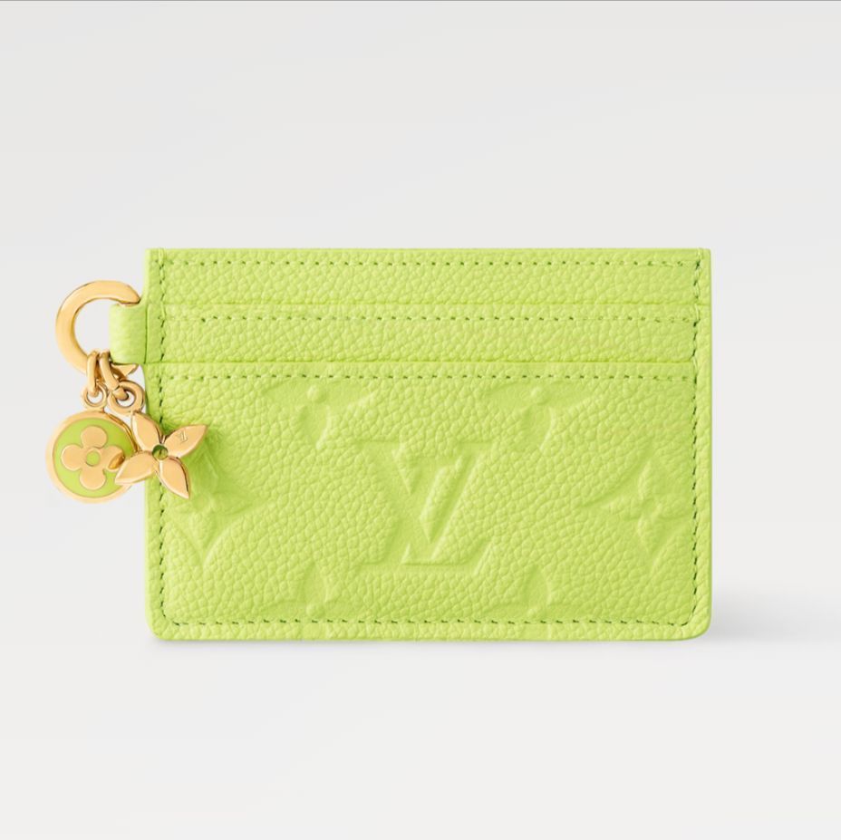 《25SS》ルイヴィトン カードケース ポルト カルト・LV チャーム
