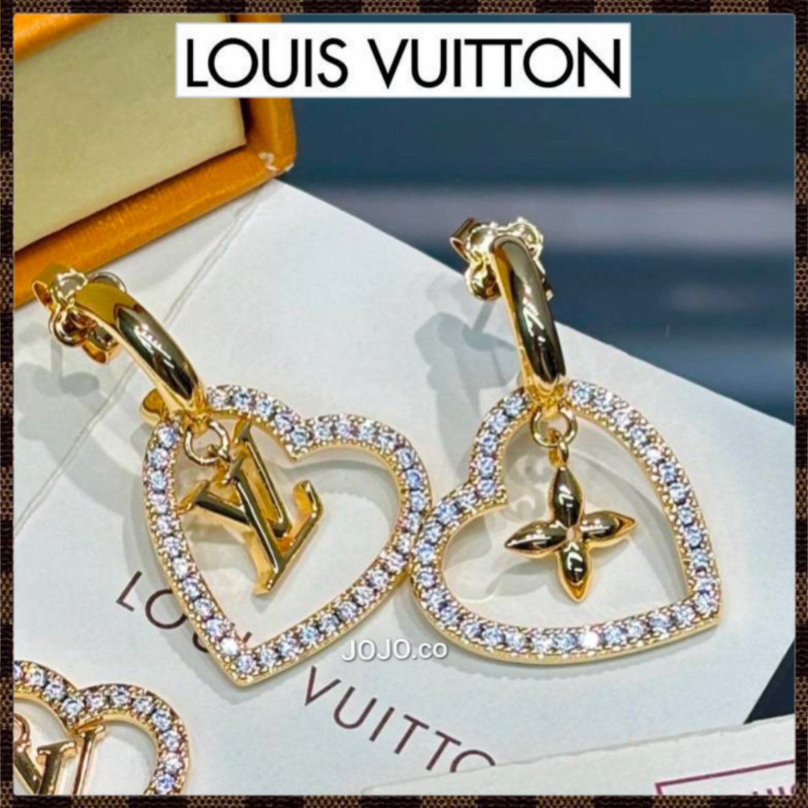 《愛されフェイスを演出♡》LouisVuittonピアス ハート
