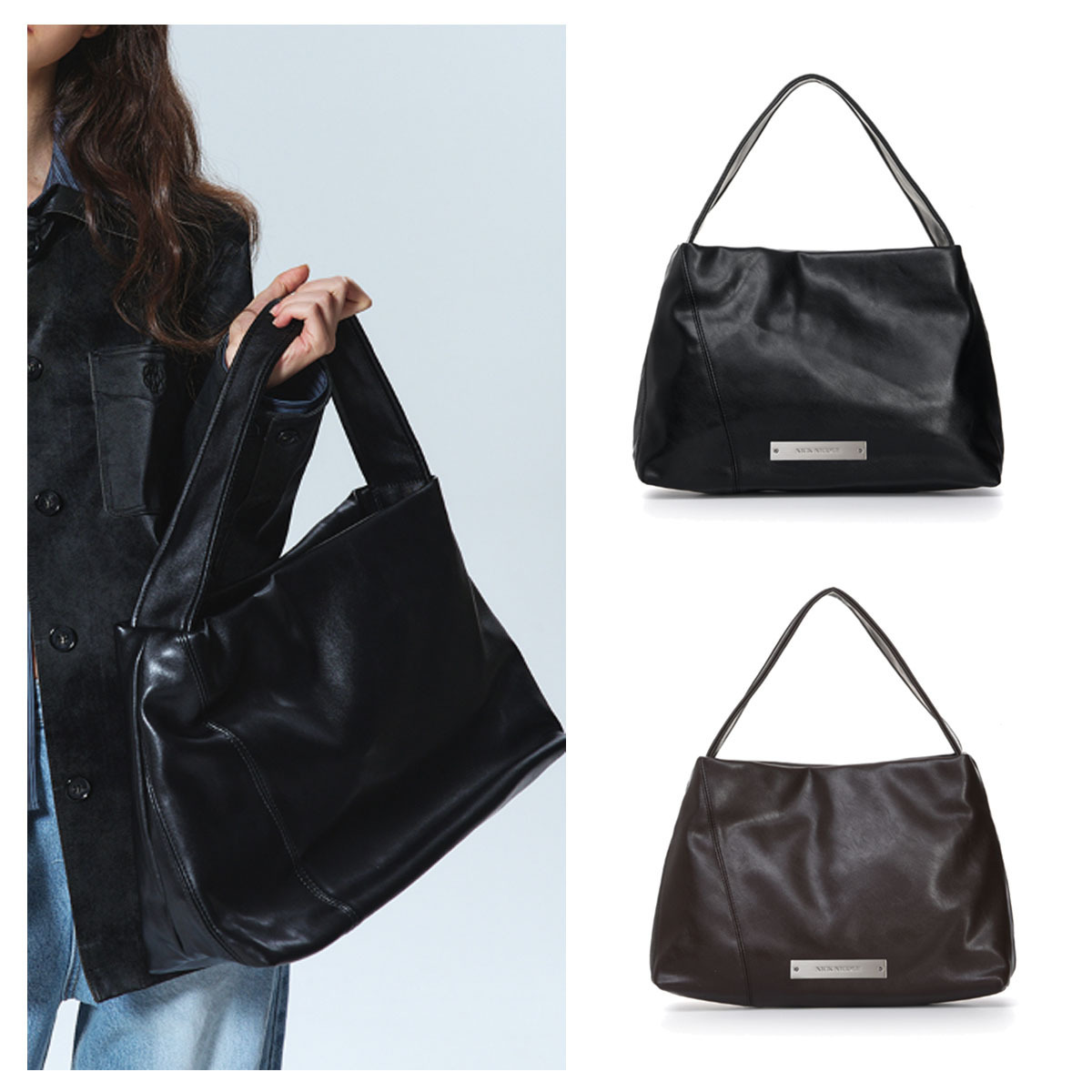 ショルダーバッグ・ポシェット NICK&NICOLE LOOSE BIG CRYSTAL SHOULDER BAG 5BJH1201