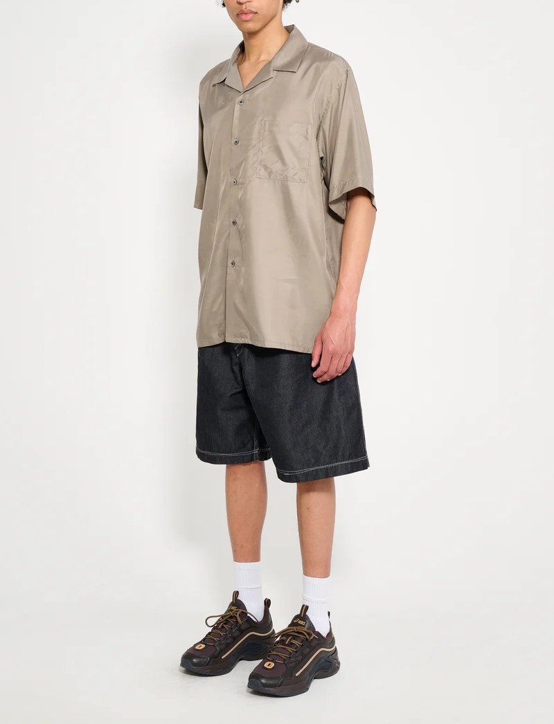 Junya Watanabe MAN プリーツワイドレッグショーツ ベージュ JUNYA WATANABE MAN（ジュンヤワタナベマン）ショートパンツ