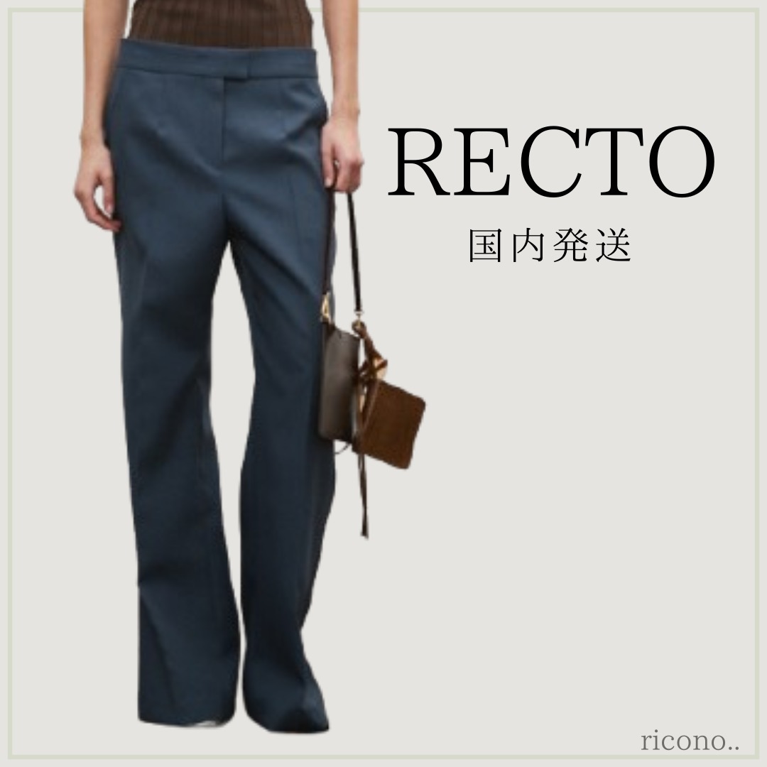 関税込/国内発送【RECTO】フレンチフレアフィット パンツ