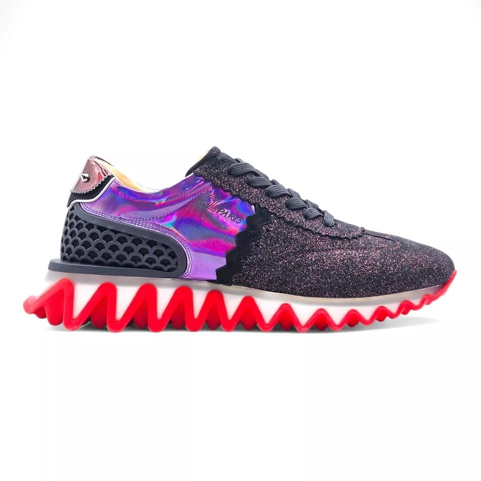 スニーカー Christian Louboutin Loubishark Glitter Iridescent- EU 42.5