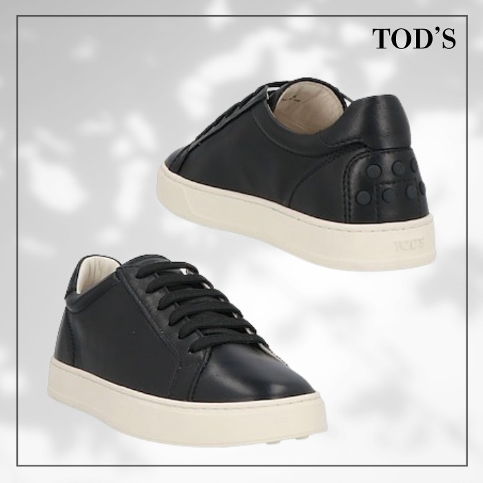 ☆品薄☆【TOD'S】レザー レースアップ ローカット スニーカー
