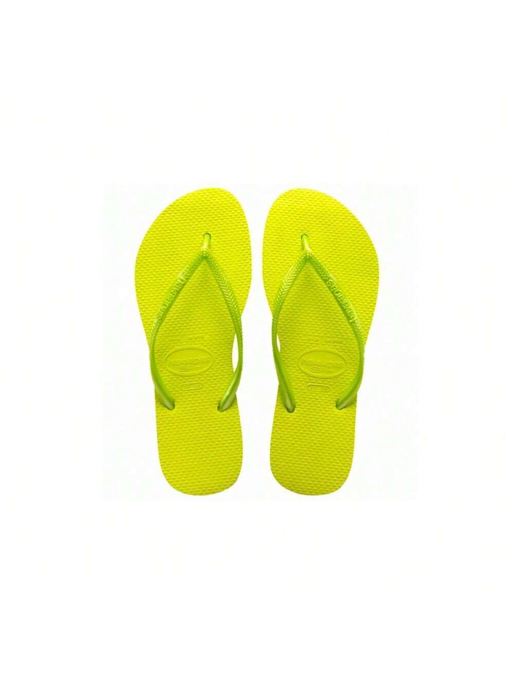 シューズ・サンダルその他 Women's SLIM Lime Green Flip-Flops 4000030-4185