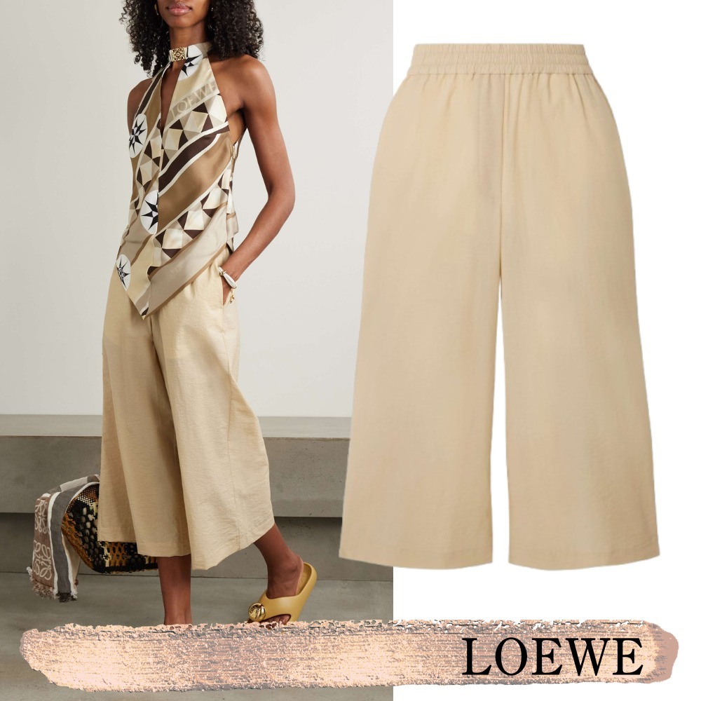 LOEWE☆関税込☆Paula's Ibiza アップリケ ワイドレッグパンツ