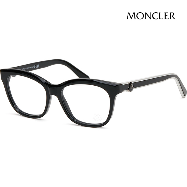 メガネ Moncler Eyeglasses ML5183 001 Luxury Black Cat Eye