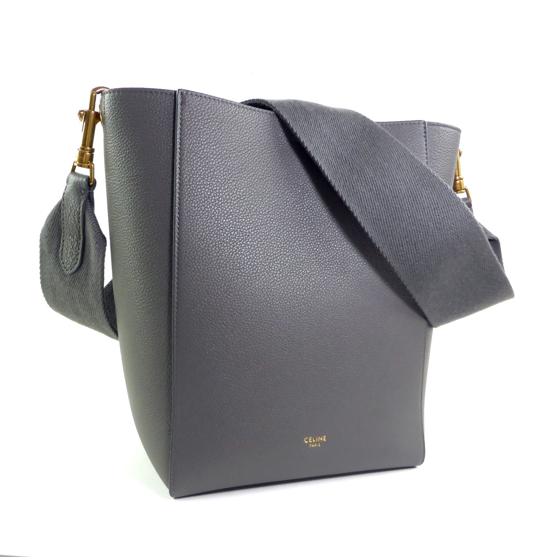 国内即発【CELINE】サングルバケットスモールバッグ 18930 GREY