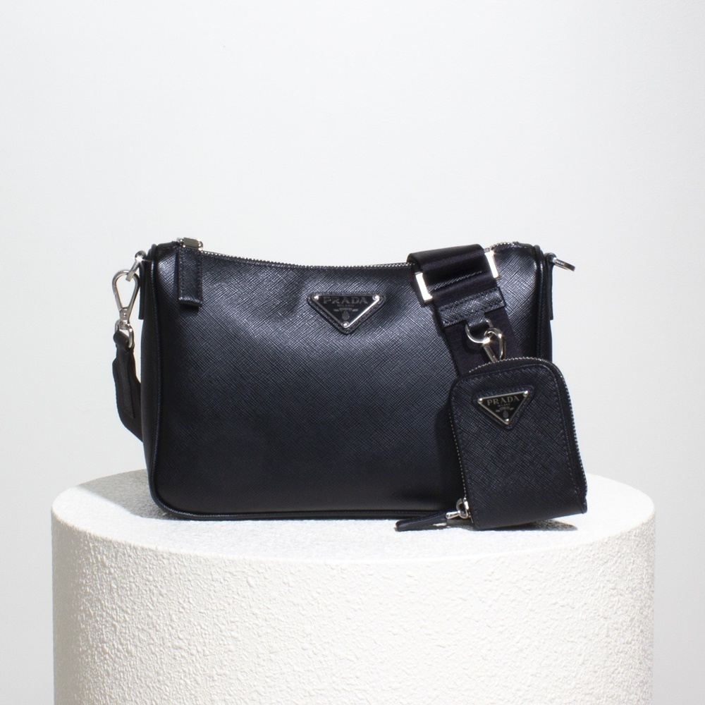 ★PRADA SAFFIANO LEATHER SHOULDER BAG サフィアーノレザー