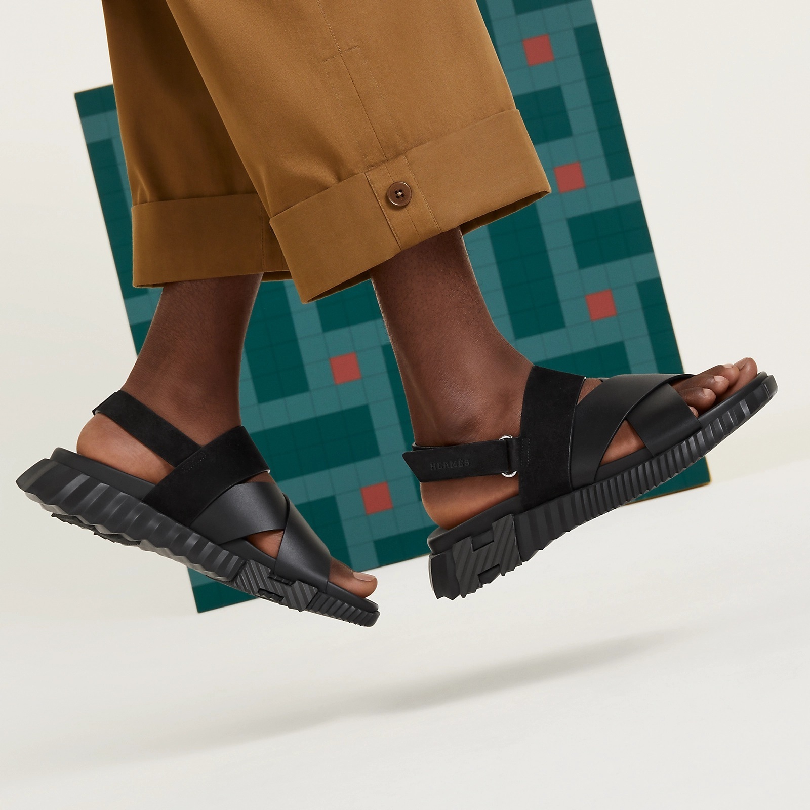 【シンプルお洒落】HERMES《エレクトリック》サンダル