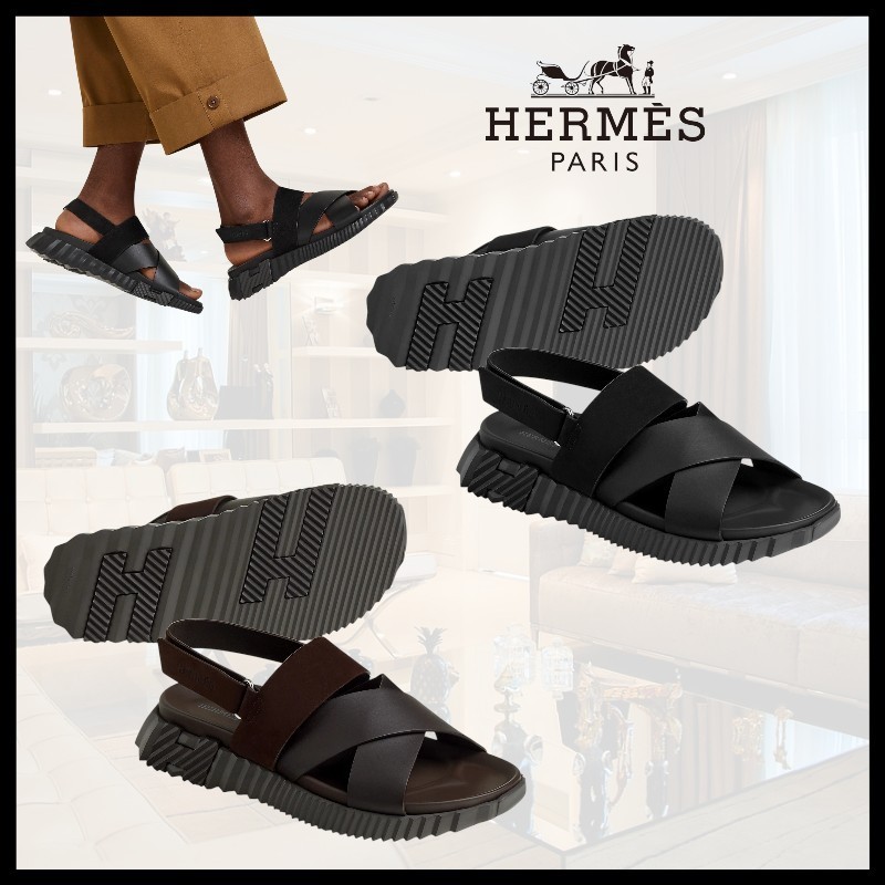 【シンプルお洒落】HERMES《エレクトリック》サンダル