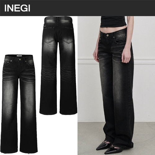 ★2025SS新作★INEGI★Embo Low-Rise Denim Pants