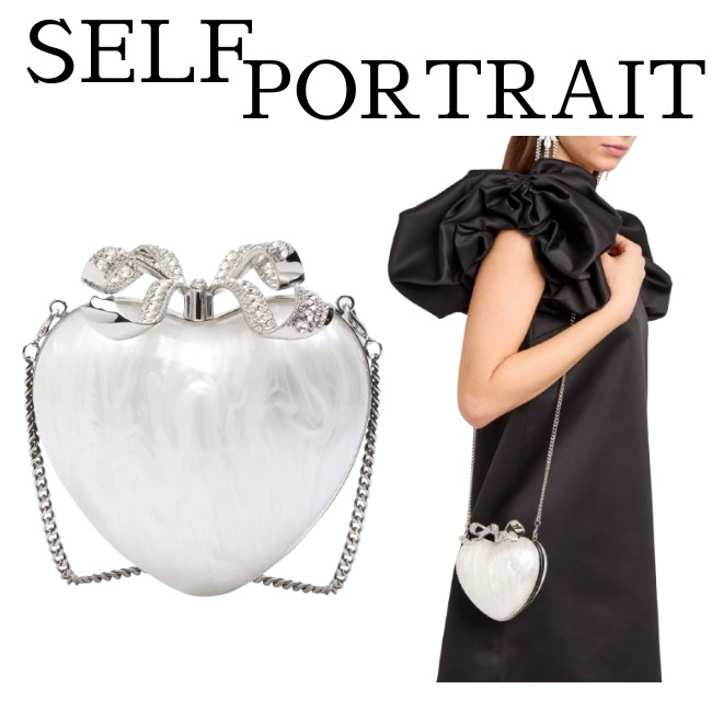 【SELF PORTRAIT】パールアクリルクラッチ