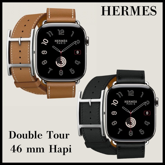 希少【HERMES】アップルウォッチバンド Double Tour 46mm Hapi