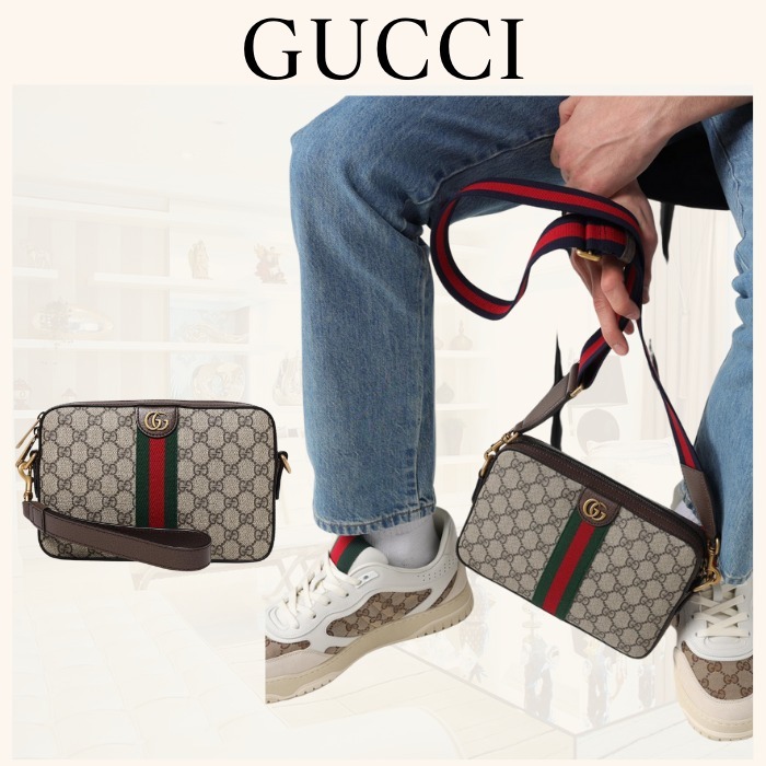 GUCCI ショルダーバッグ ロゴ ジップ オフィディア GGスプリーム
