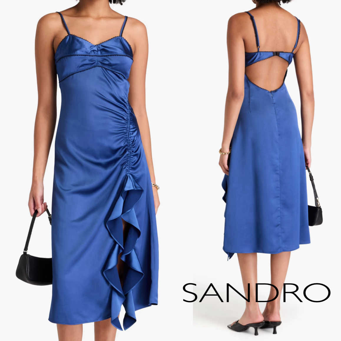 クレープサテン★キャミソールワンピース★ SANDRO