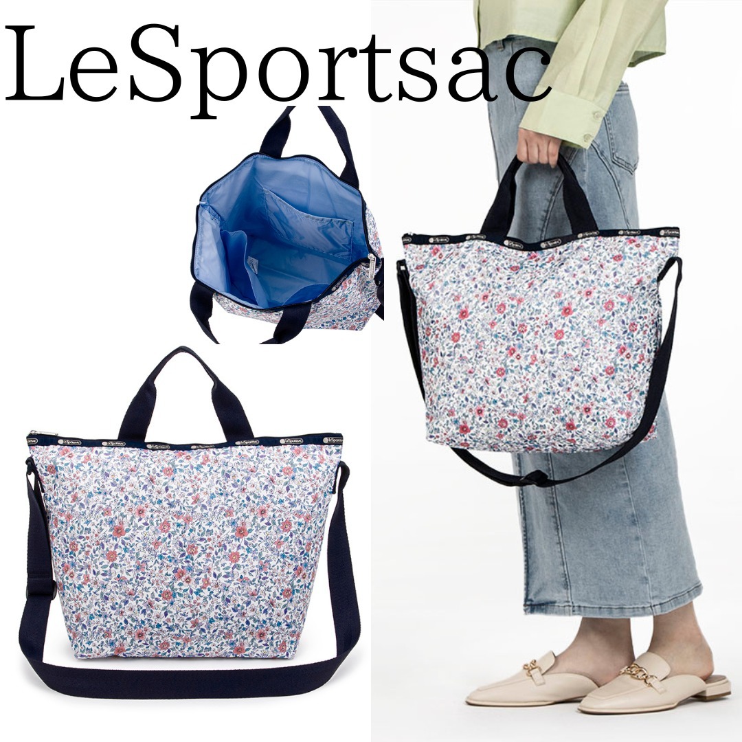 ■LeSportsac■DELUXE EASY CARRY TOTE タペストリーフラワー