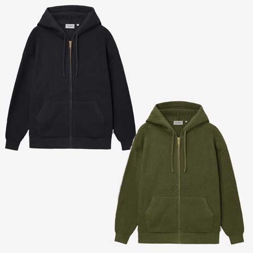 【Carhartt】 HOODED WAFFLE JACKET R6142