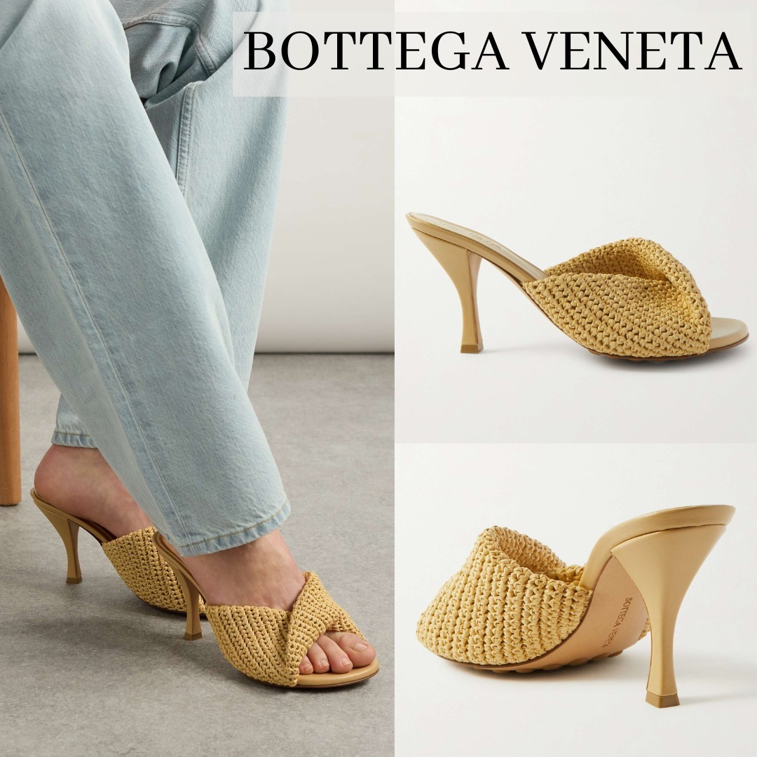 【国内発送関税込】【BOTTEGA VENETA】Blink ラフィア ミュール