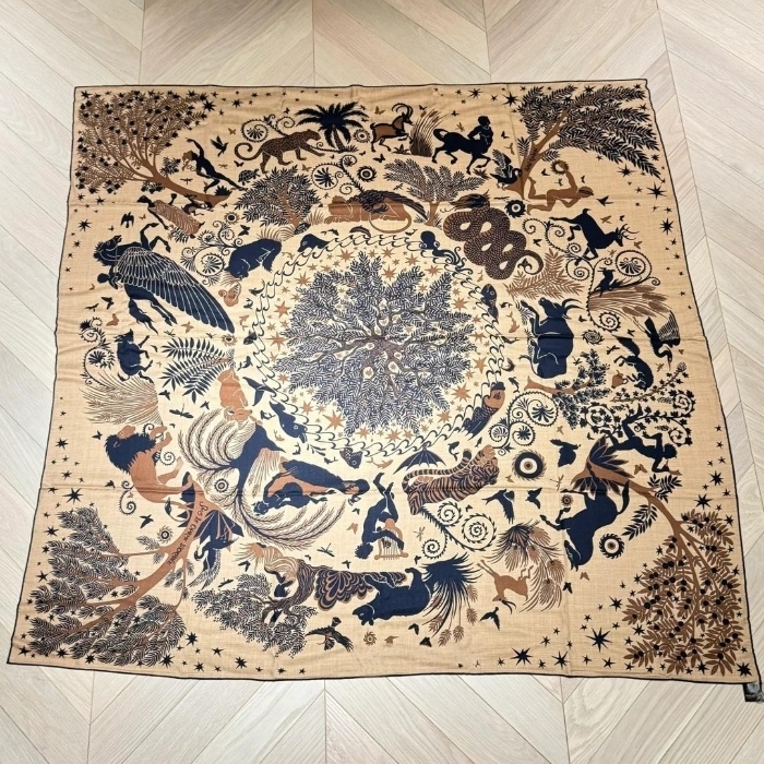 HERMES エルメス オルフェの魅力 ショール140