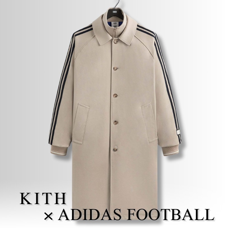 【限定コラボ】KITH × ADIDAS FOOTBALL Hybridトレンチコート