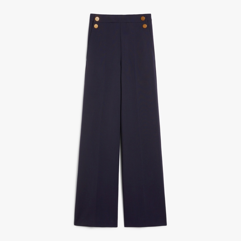 正規品★MAX MARA ワイドレッグ ウールキャンバス