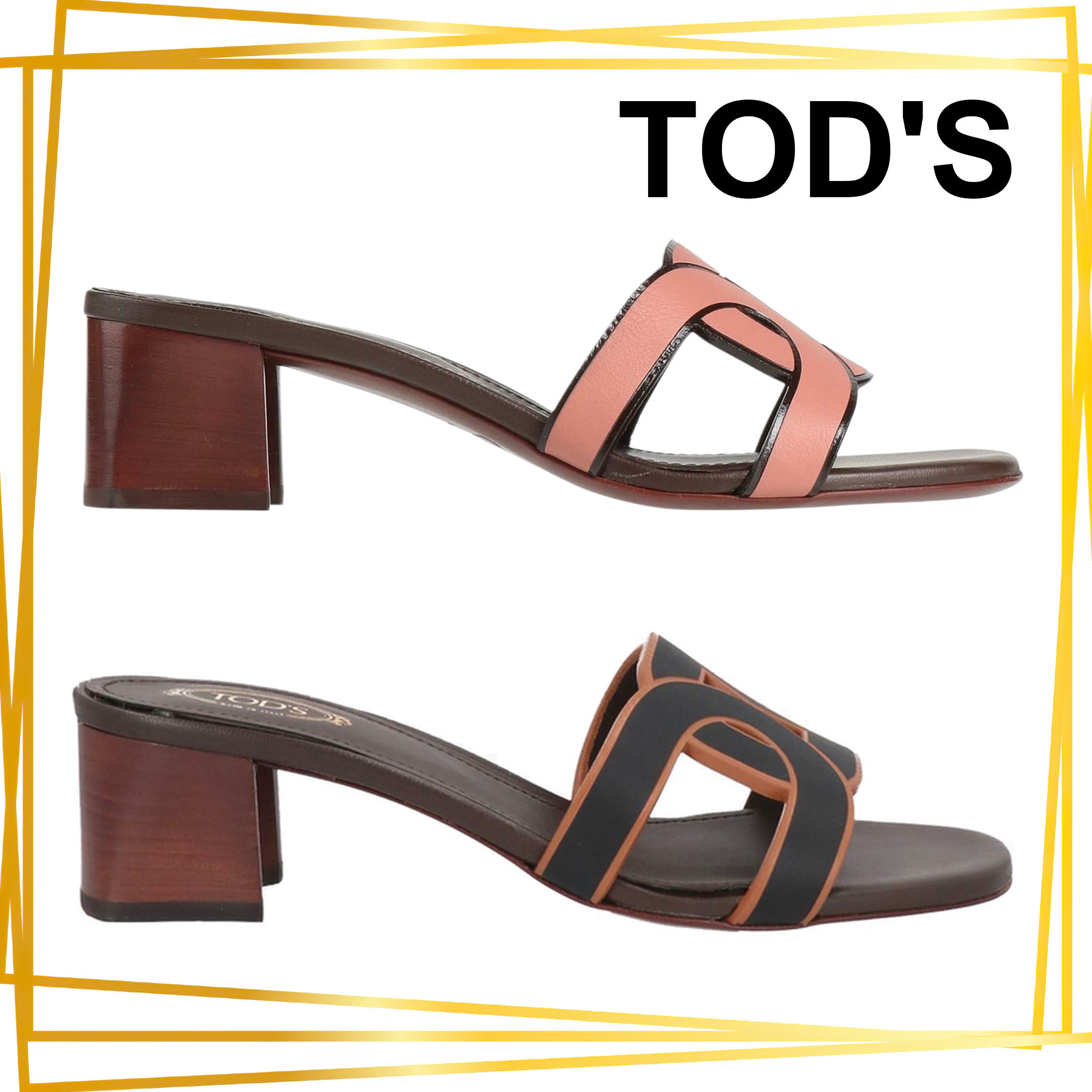 TOD'S ★ レザー スライドサンダル