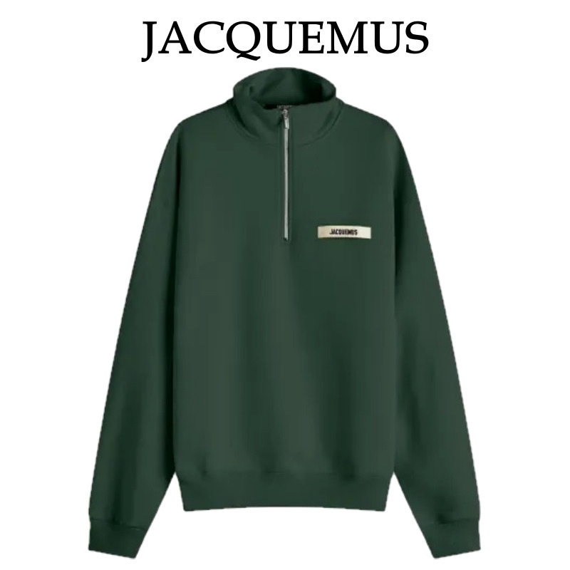 【Jacquemus】 ロゴ ハーフジップ スウェットシャツ